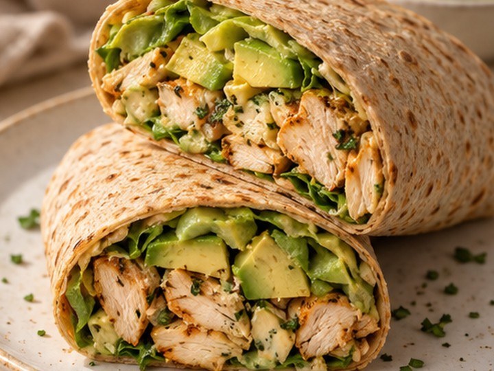 Ficha visual de Wrap de pollo
